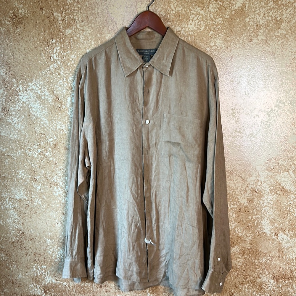 Banana Republic brown linen XL